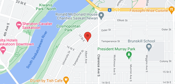 map of 905 TEMPERANCE ST